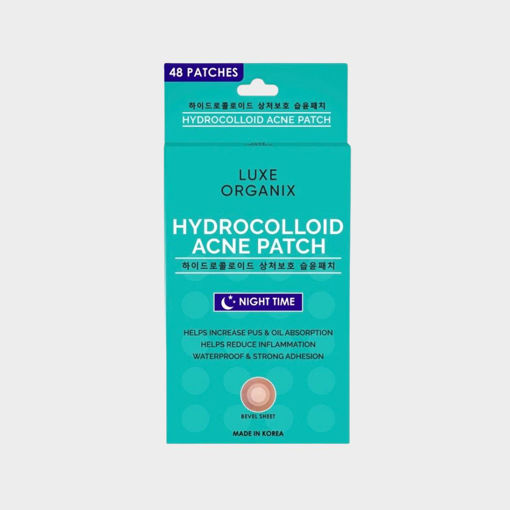 Picture of LUXE ORGANIX HYDROCOLLOID ACNE PATCH NIGHT TIME